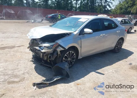 2015 Toyota Corolla S Plus from USA, damaged, VIN 5YFBURHEXFP225445
